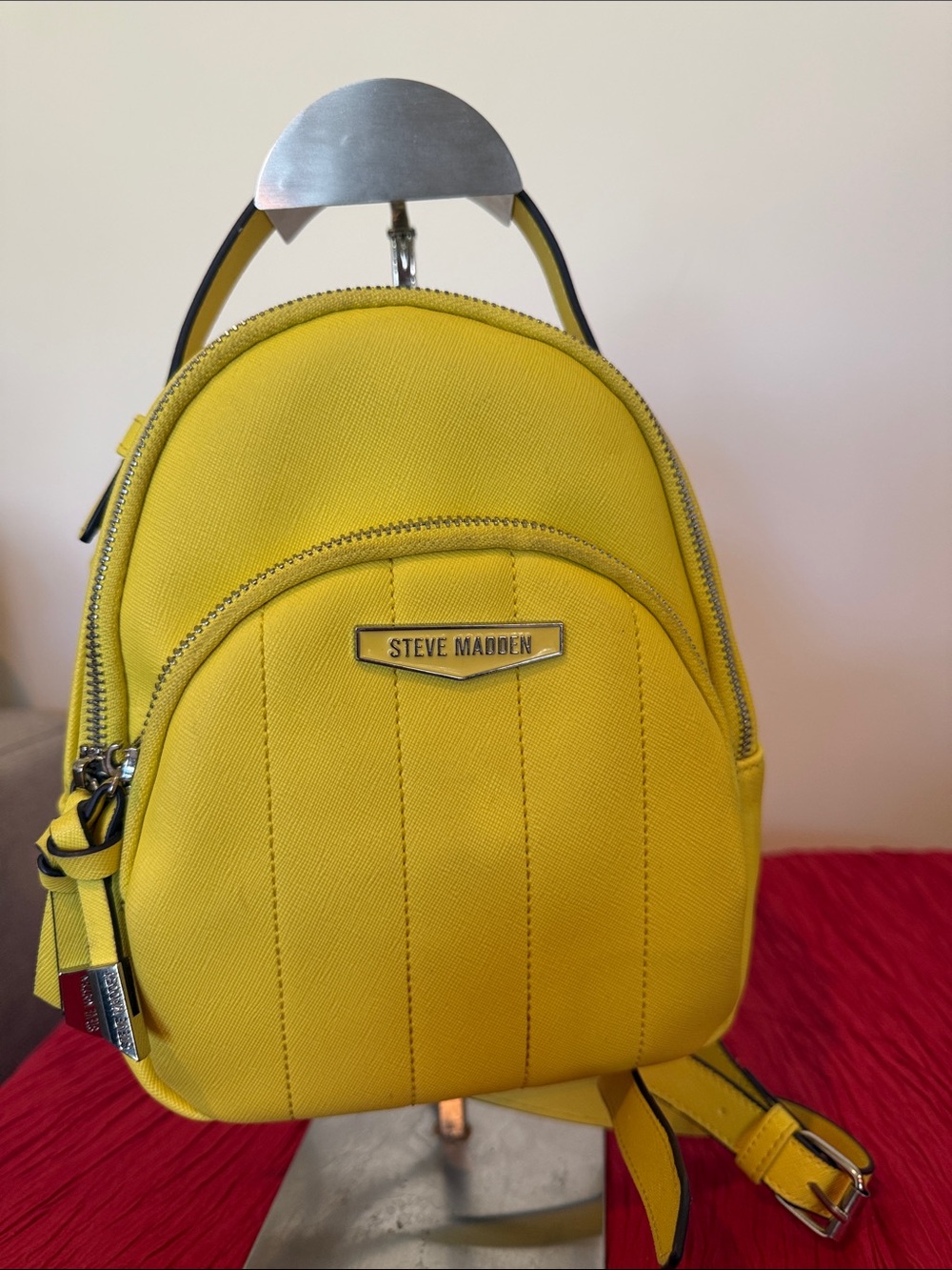 Steve Madden Bright Yellow Mini Backpack